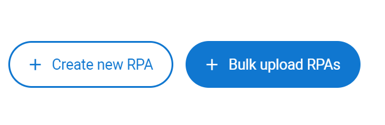 Screen shot of provider dashboard Bulk upload RPAs button